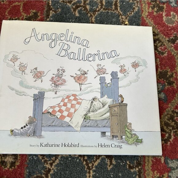 Angelina Ballerina 4 books - Christmas Vtg HC Pb Mix Fairy Balletcore Feminine - Picture 7 of 16